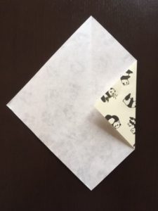 折り紙のポチ袋の作り方 手順2